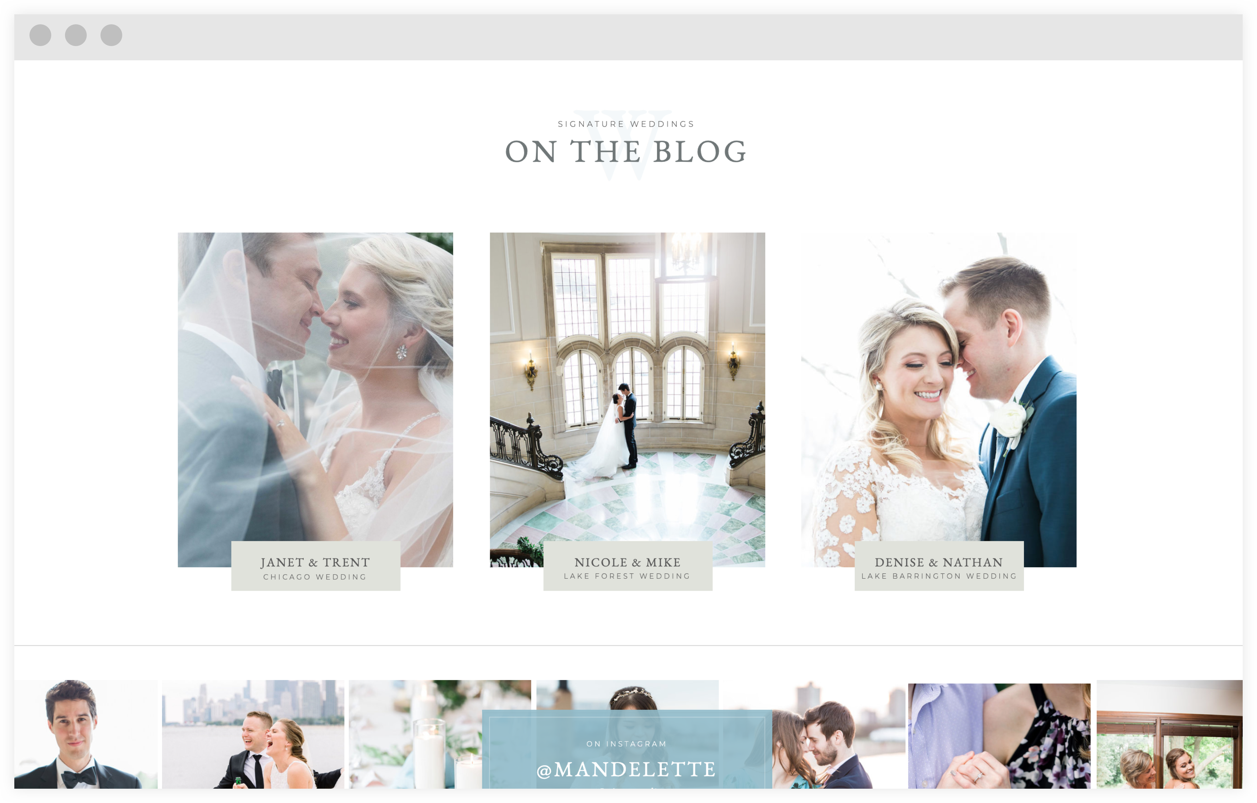 Wedding photographer Showit website blog