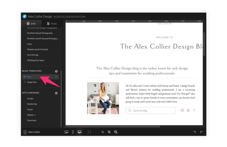 The Complete Guide To Blogging In Showit alexcollierdesign com