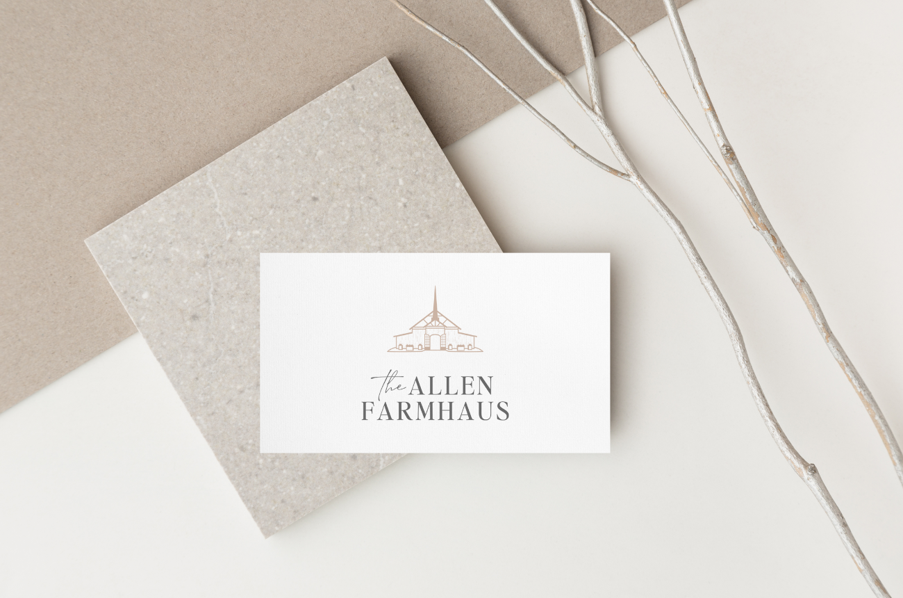 The Allen Farmhaus - Custom Brand Logo and Showit Web Website Design - Designer for Wedding Venues - Alex Collier Design - 1