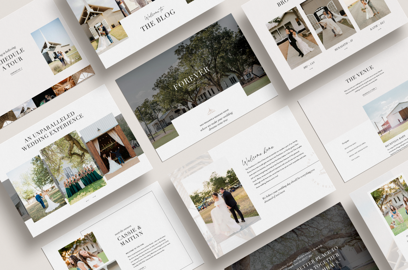 The Allen Farmhaus - Custom Brand Logo and Showit Web Website Design - Designer for Wedding Venues - Alex Collier Design - 2