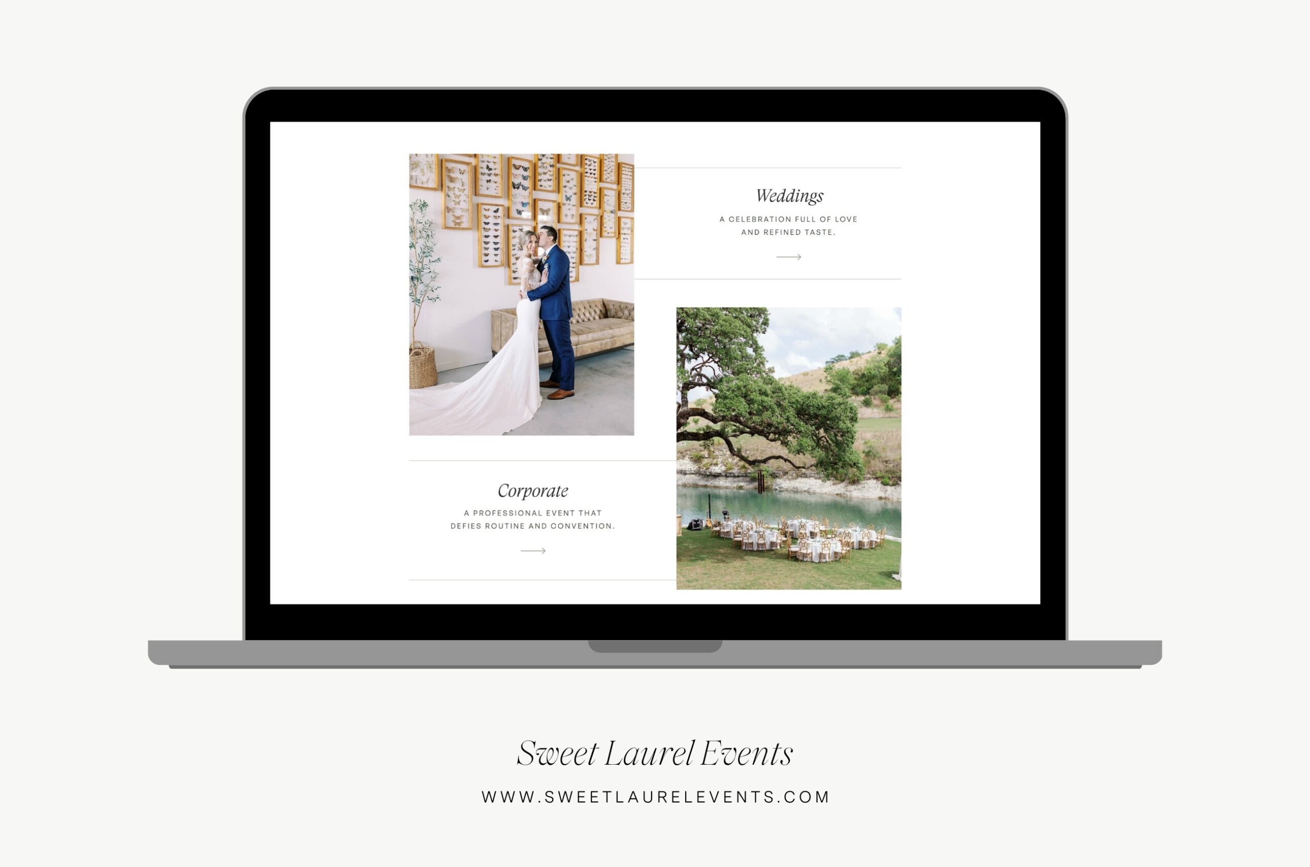Sweet Laurel Events home page