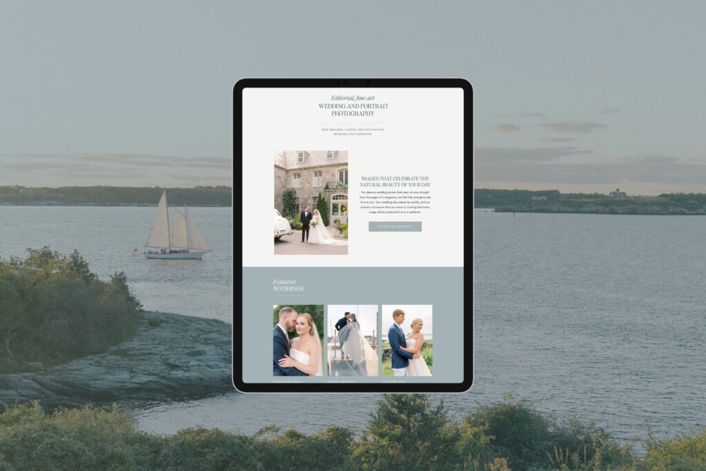 Showit Website Design for New England, Florida Photographer