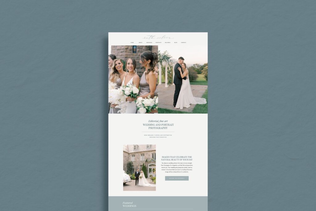 Showit Website Design for New England, Florida Photographer