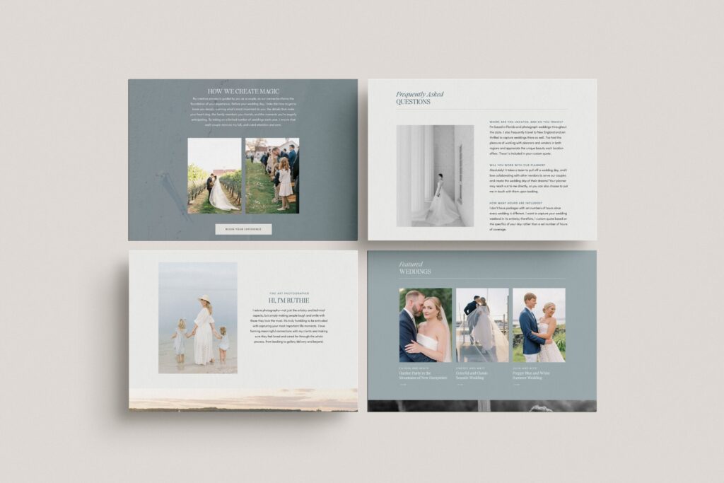 Showit Website Design for New England, Florida Photographer